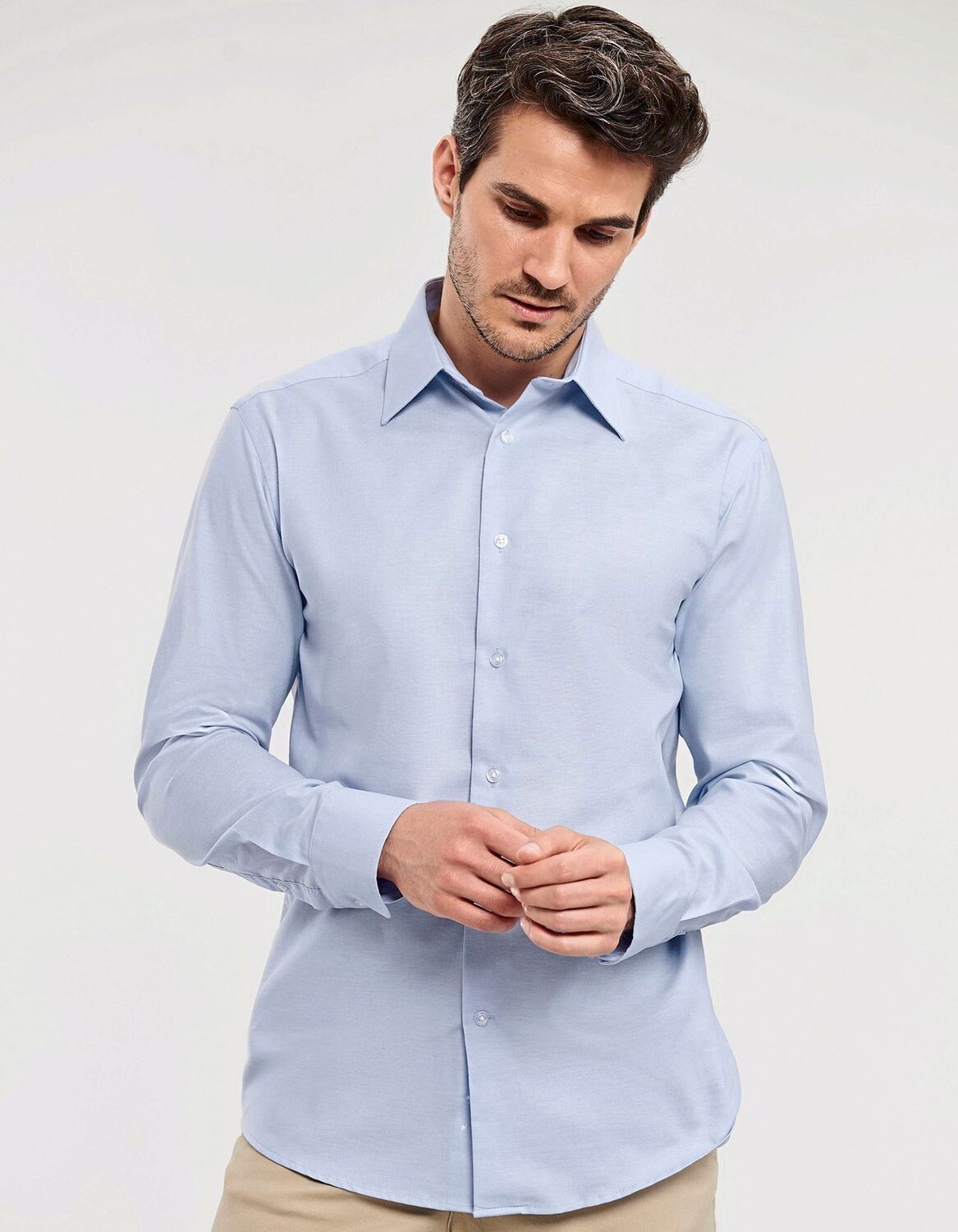 Camicia Oxford sartoriale a maniche lunghe da uomo