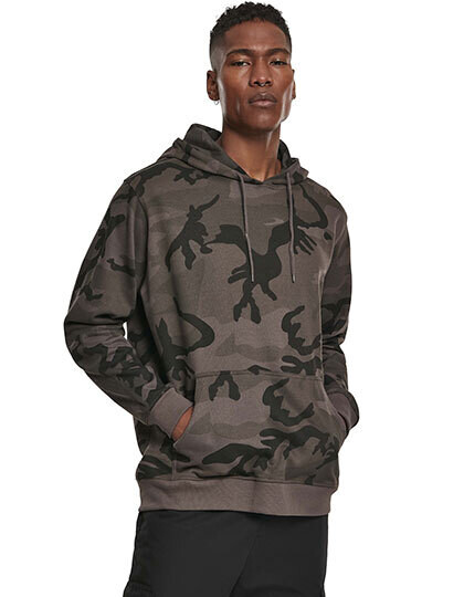 Felpa con cappuccio camo