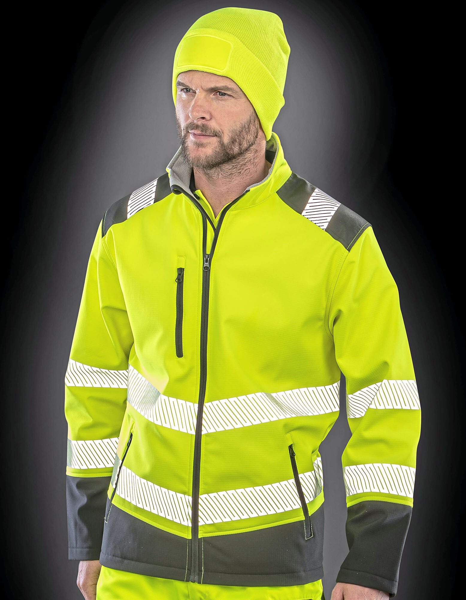 Printable Ripstop Safety Softshell Jacket