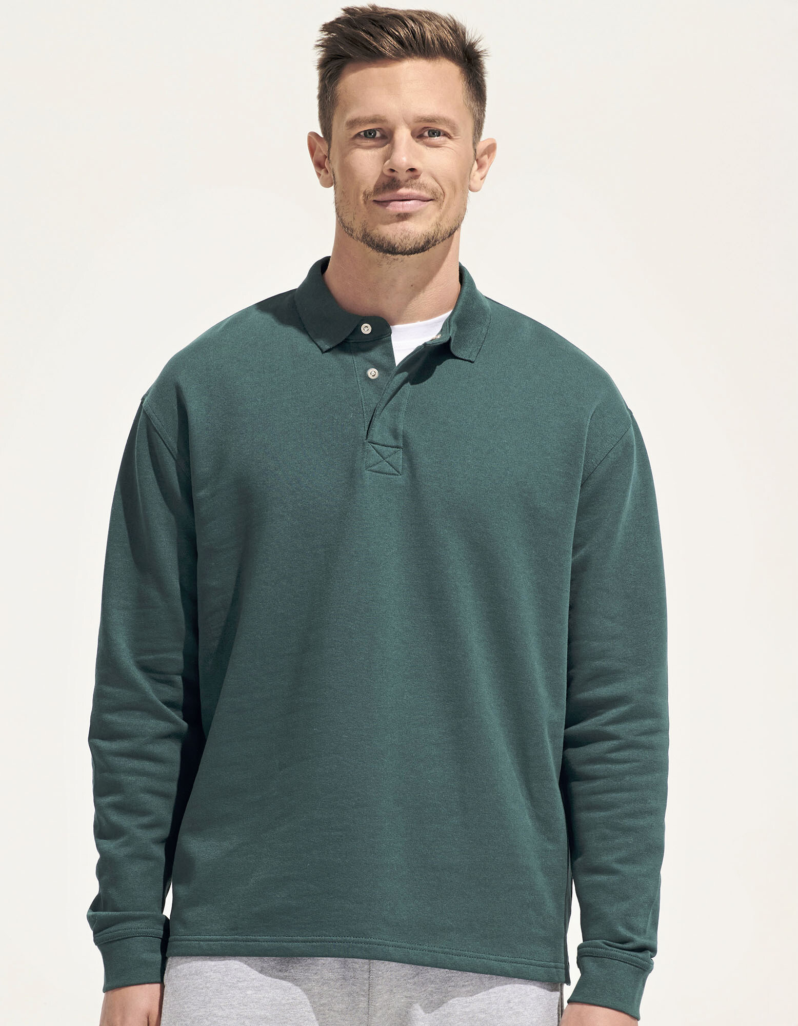 Unisex Polo Collar Sweatshirt Heritage