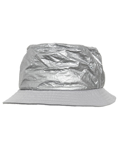 Cappello a secchiello in carta stropicciata