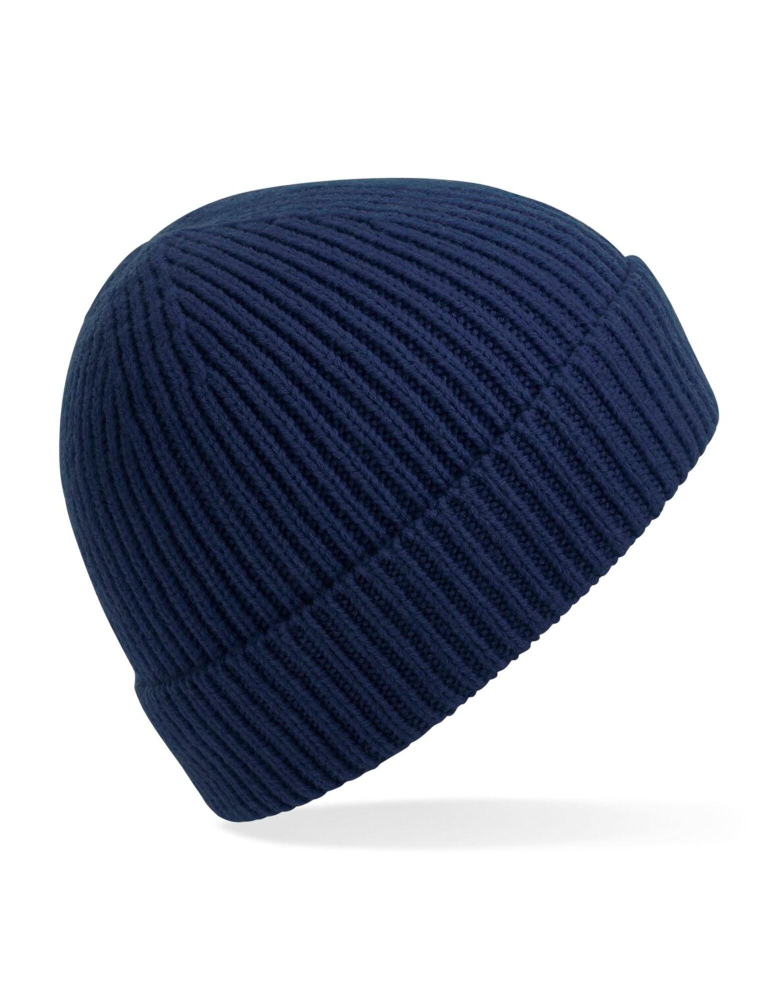 Engineered Knit Ribbed Beanie