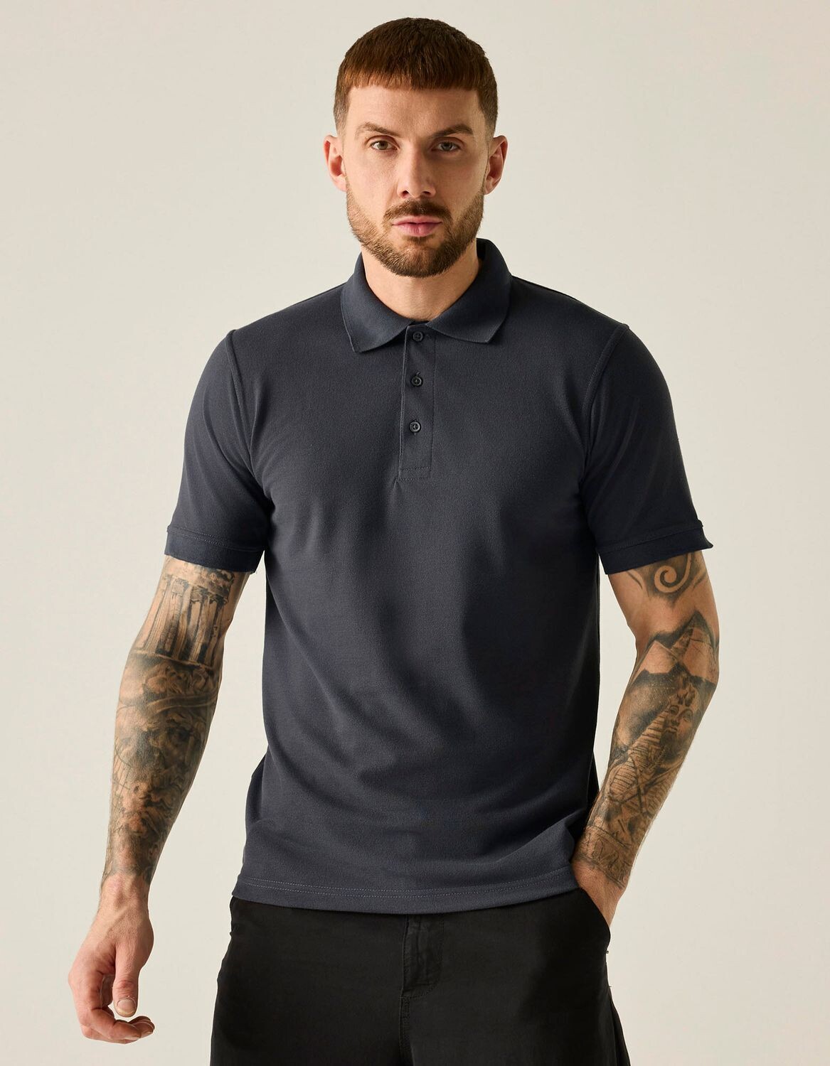 Polo clásico para hombre 65/35