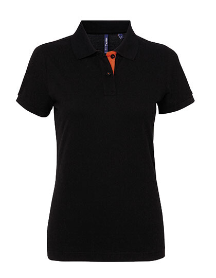 Polo donna Classic Fit a contrasto