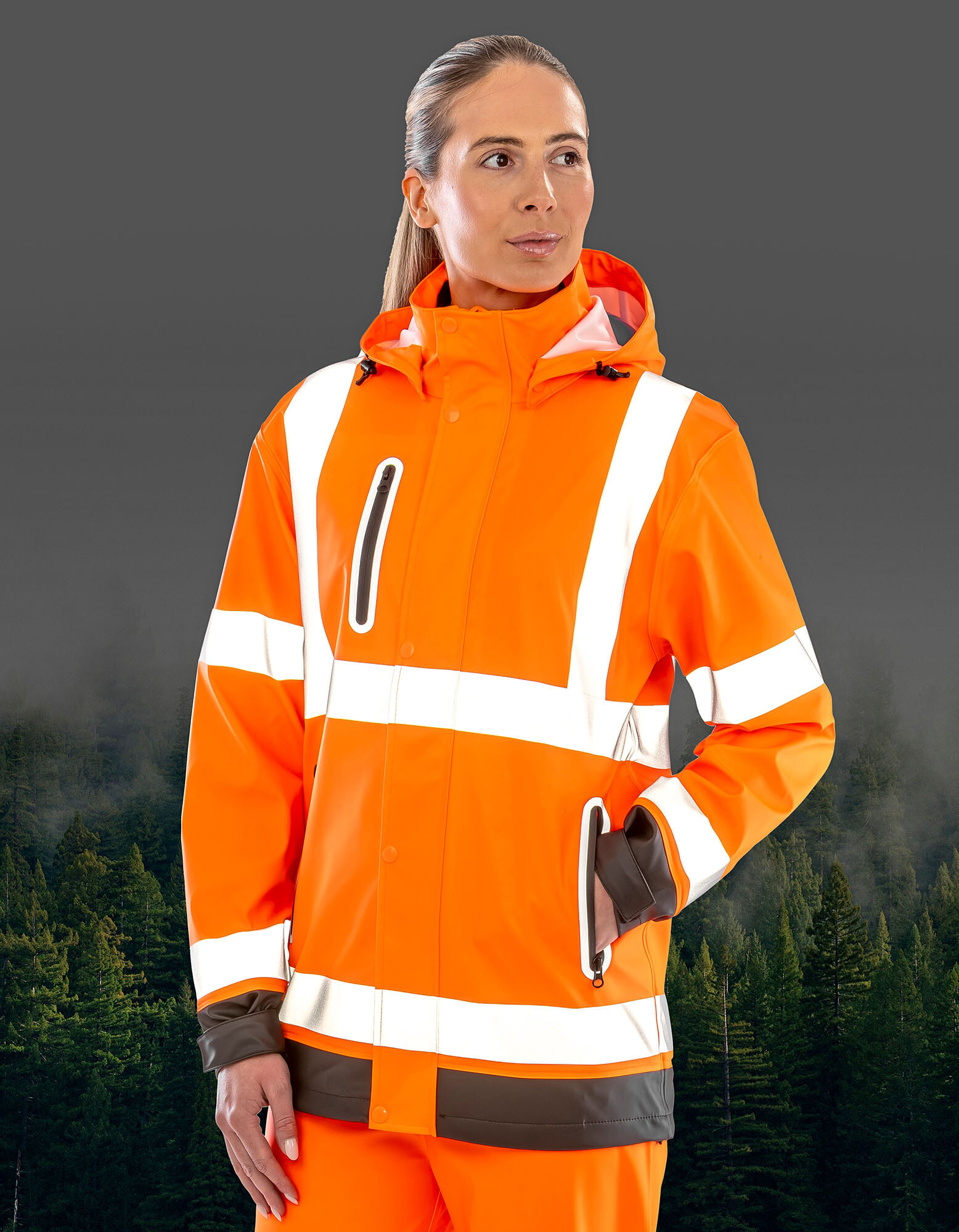 Heavy Duty Prism PU Safe & Dry Jacket with Recycled Backing