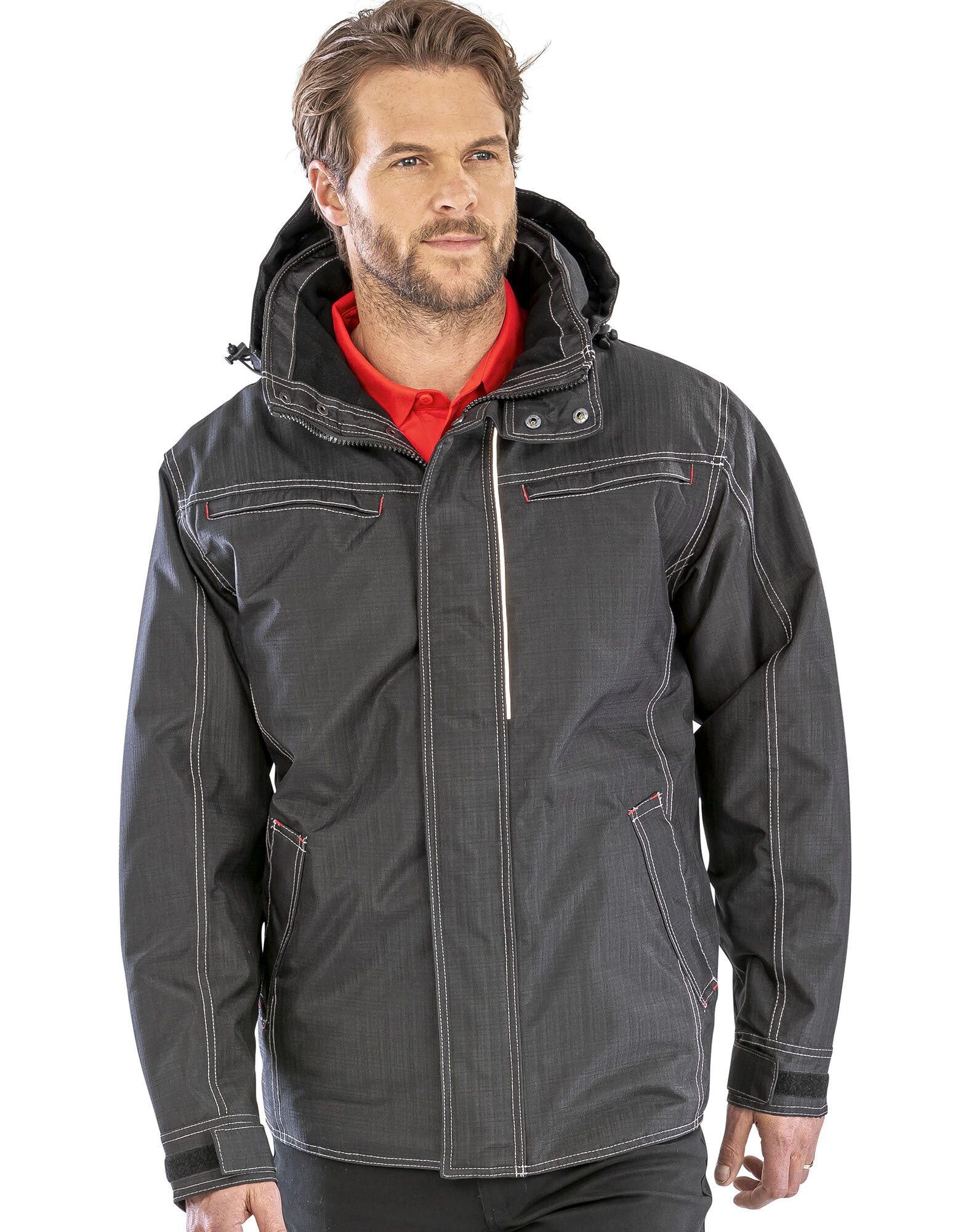 Denim Texture Rugged Jacket