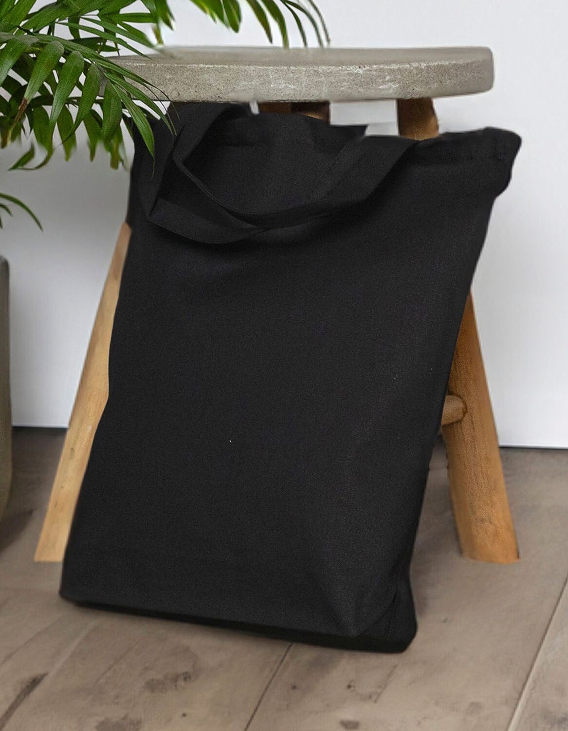 Borsa in tela con manico corto