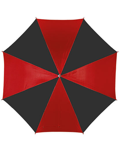 Automatic stick umbrella with plastic handle