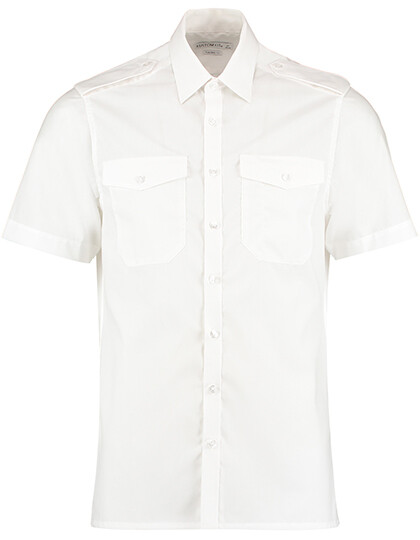 Men's Tailored Fit Pilot Shirt Short Sleeve