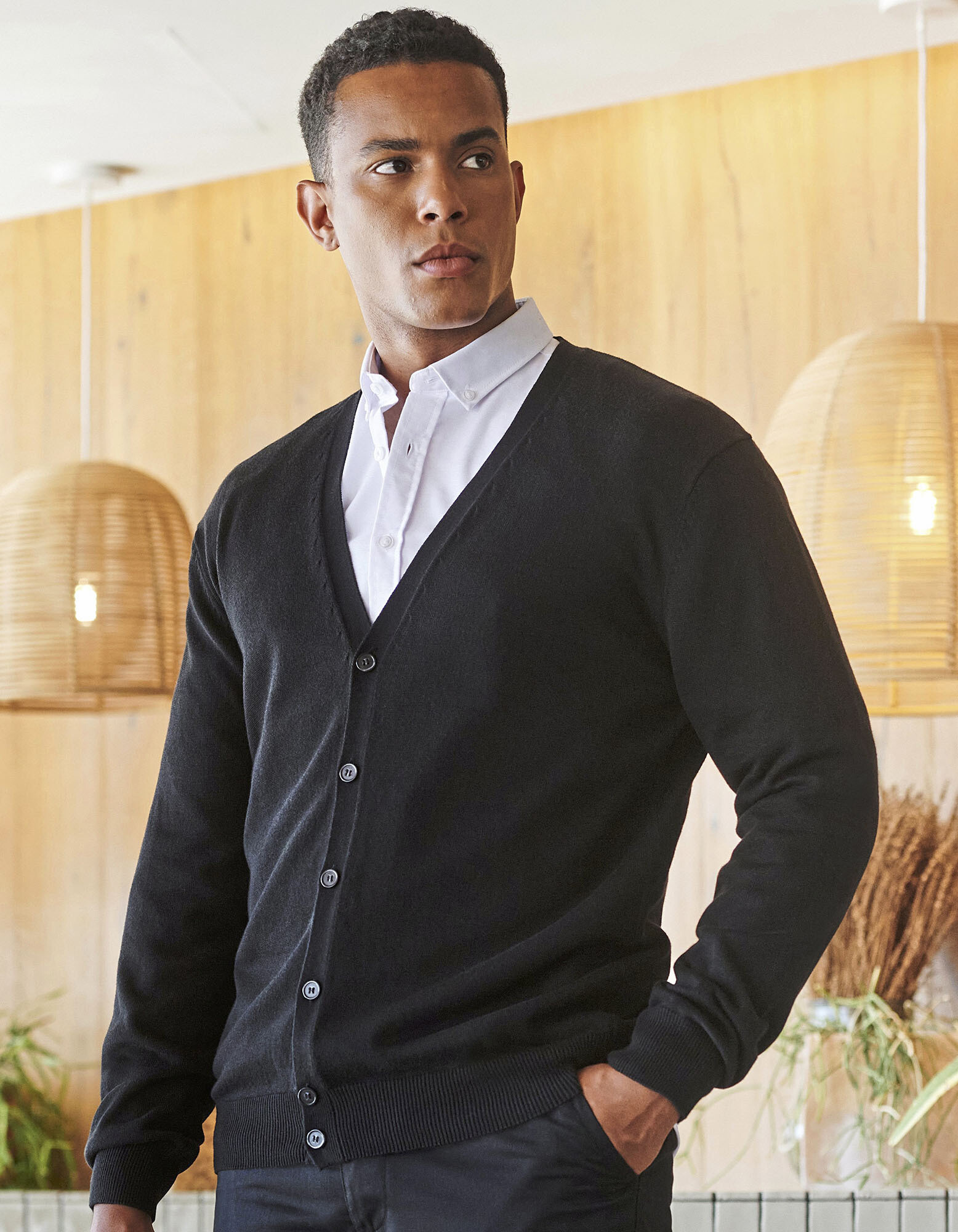 Men's Lightweight V-Neck Cardigan