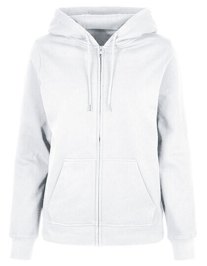 Felpa con cappuccio e zip da donna, modello basic