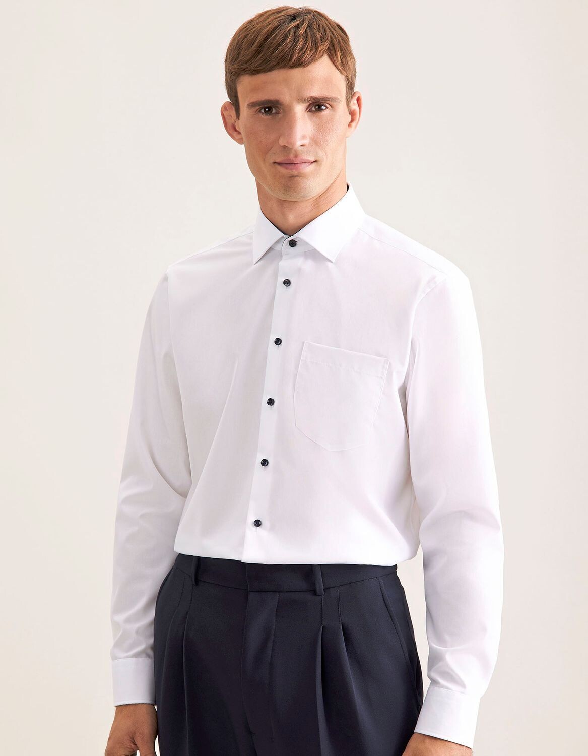Men's Shirt Poplin Regular Fit Long Sleeve