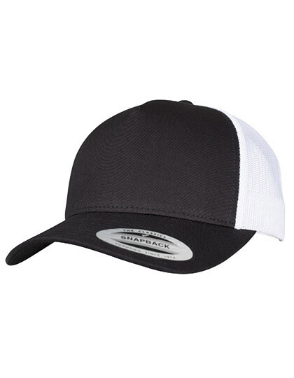 Cappello retro trucker a 5 pannelli con 2 tonalità di colore