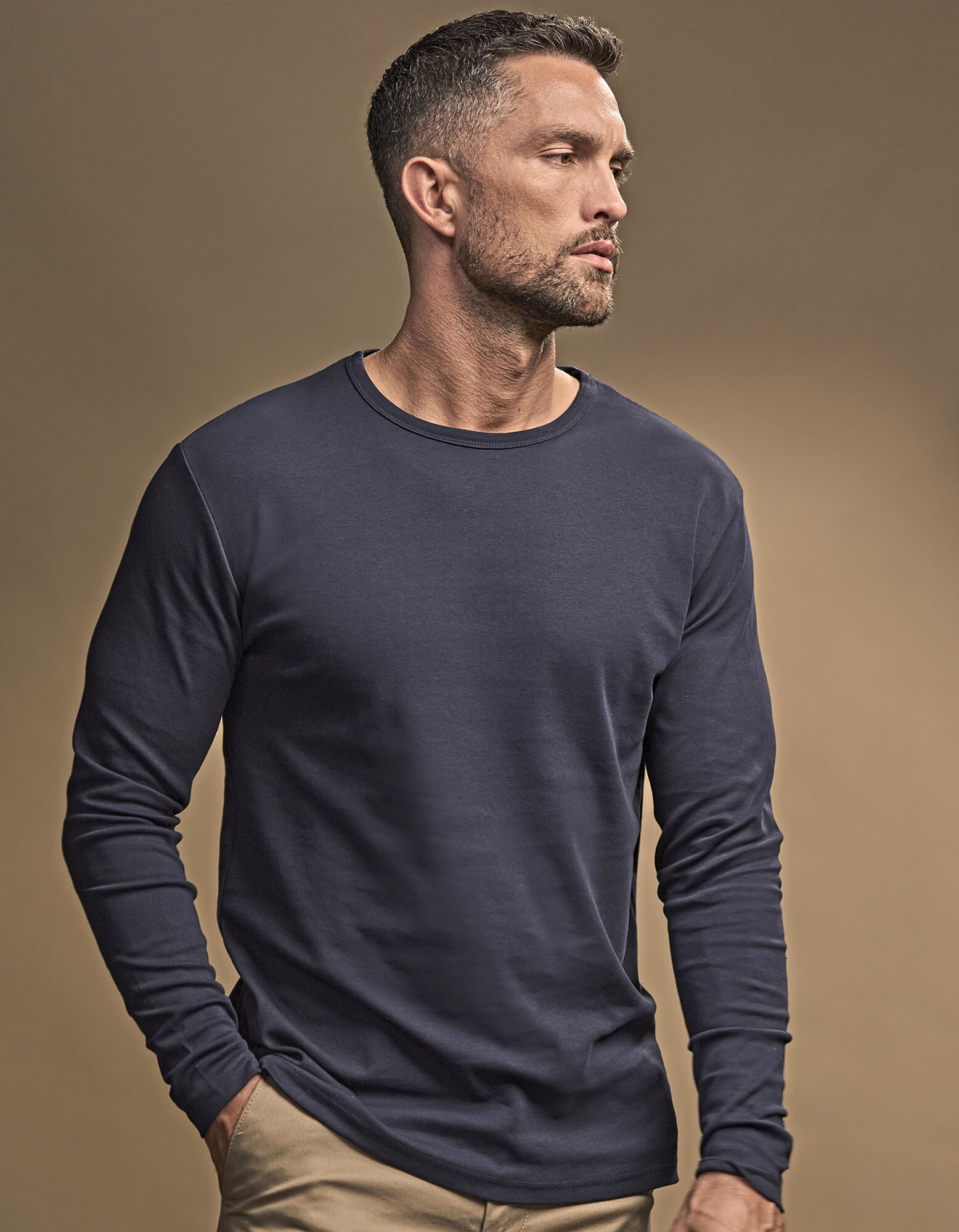 Men's Long Sleeve Interlock Tee