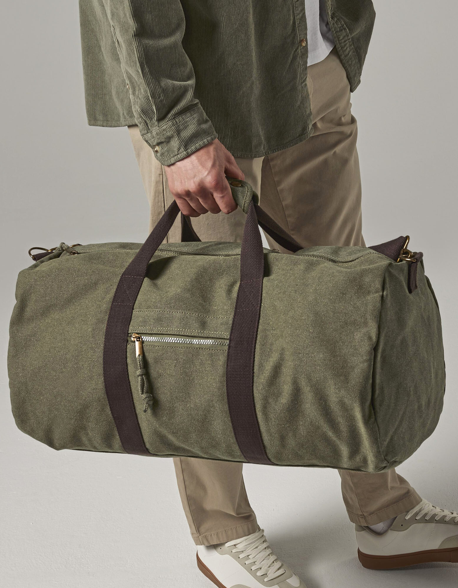 Vintage canvas holdall