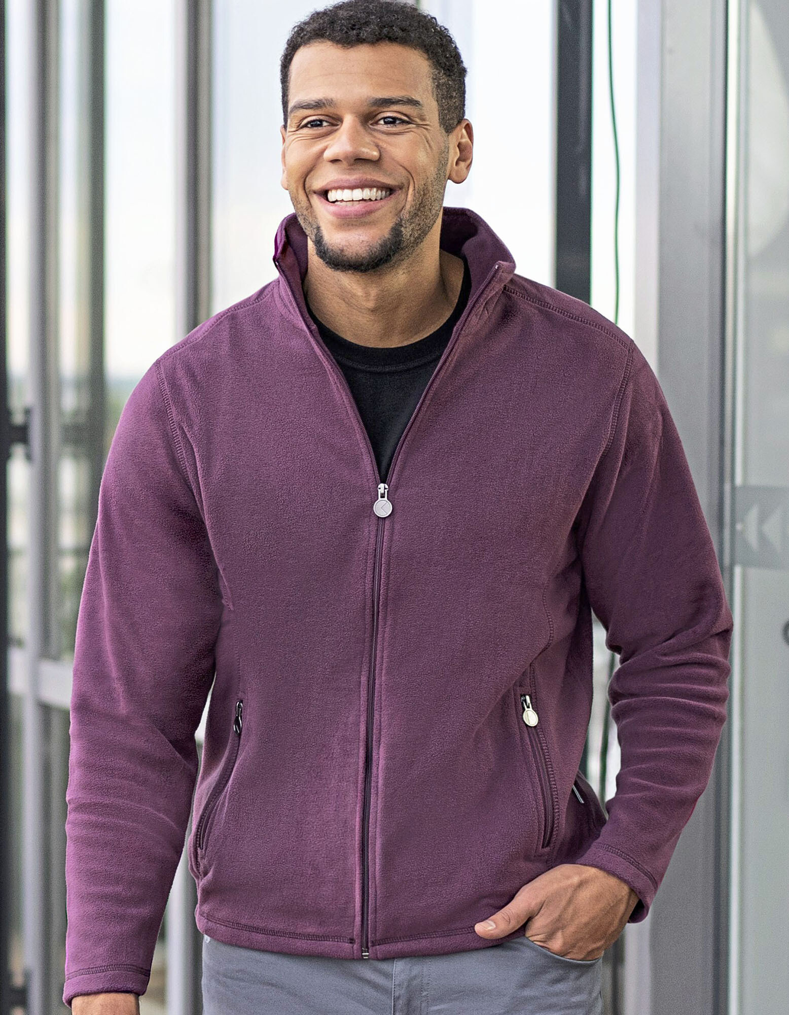 Giacca in pile da lavoro da uomo Warm-Up