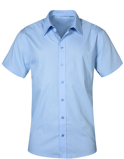 Chemise en popeline à manches courtes pour homme