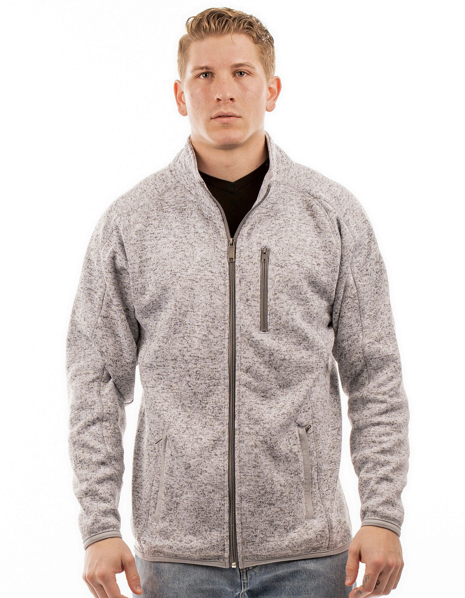 Men´s Full Zip Sweater Knit Jacket