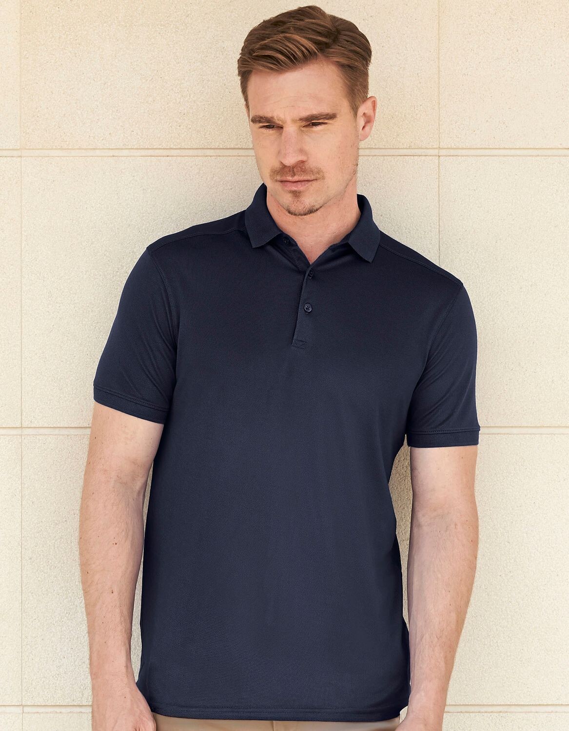 Polo Slim Fit Stretch da uomo + finitura Wicking
