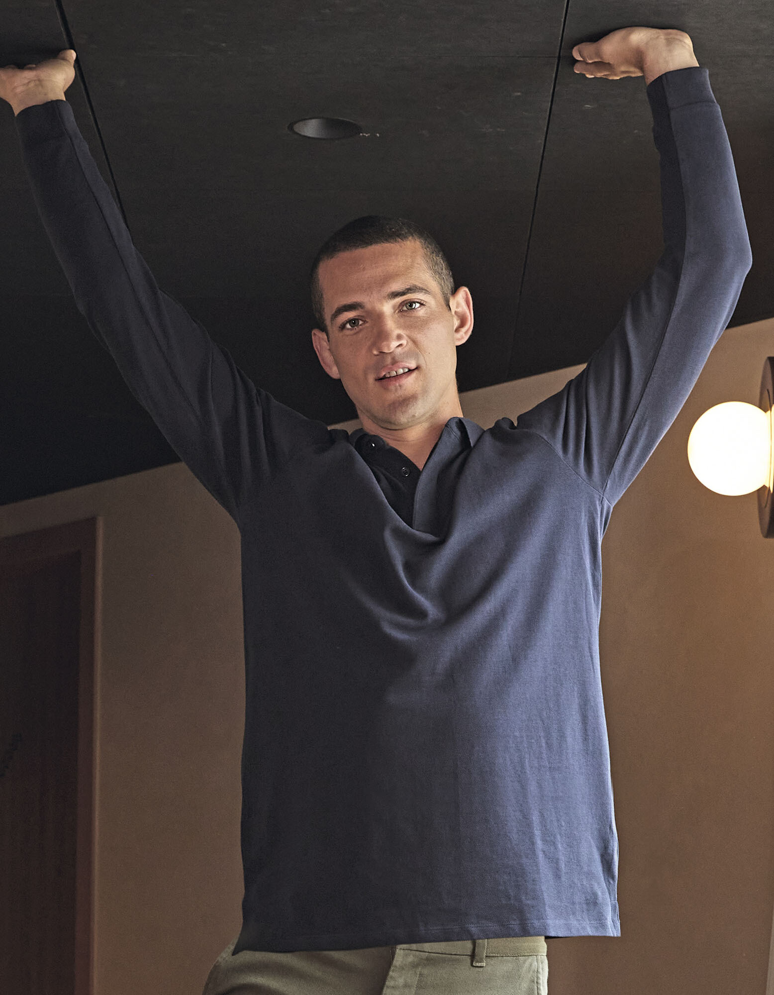 Men's Long Sleeve Polo Shirt Owen