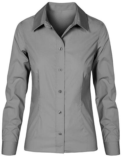 Chemise en popeline à manches longues pour femme