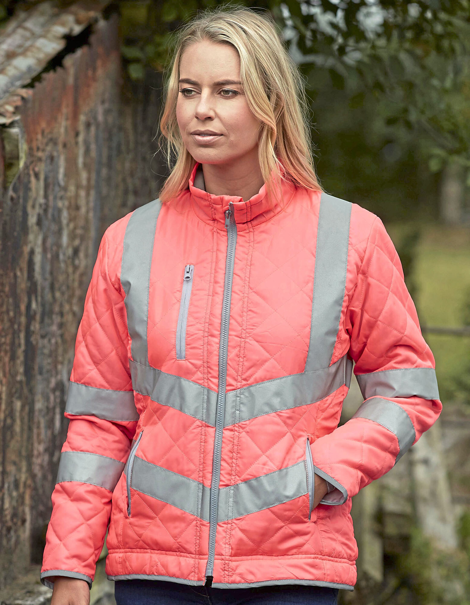 Hi-Vis Kensington Jacket With Fleece Lining