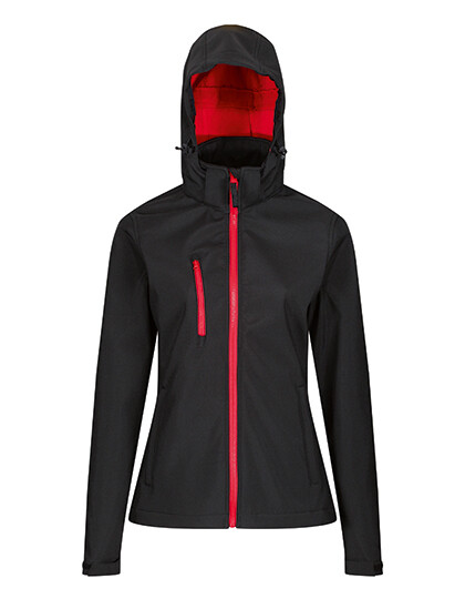 Giacca softshell da donna Venturer a 3 strati con cappuccio, personalizzabile