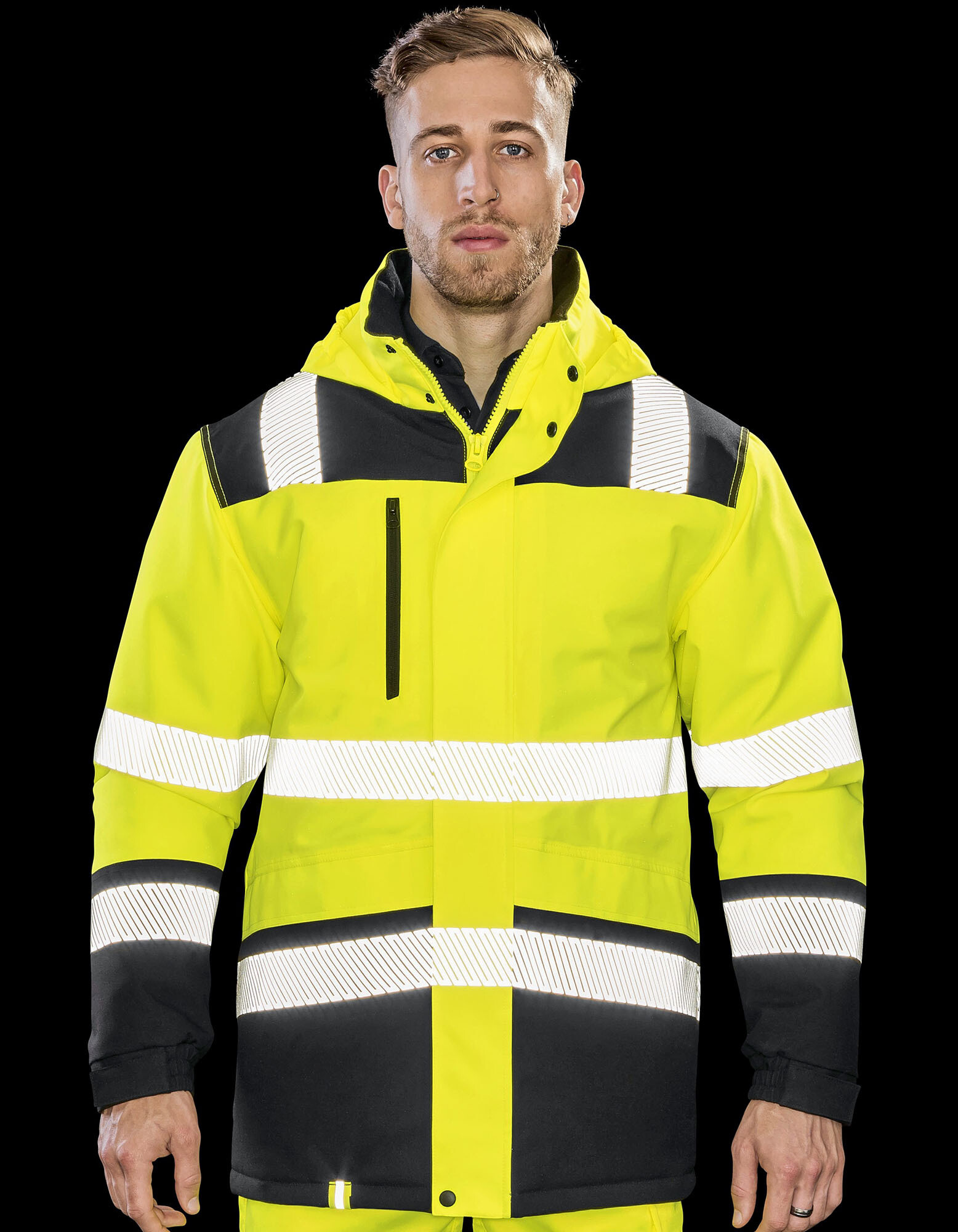 Printable Waterproof Softshell Safety Coat