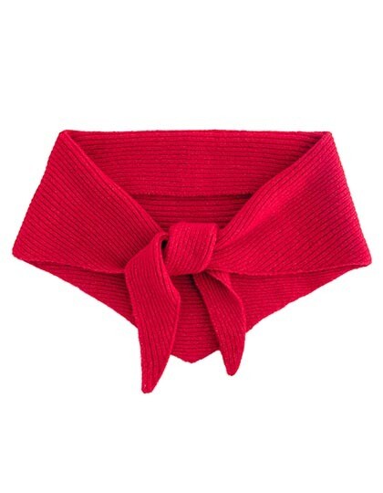 Sciarpa triangolare lavorata a maglia