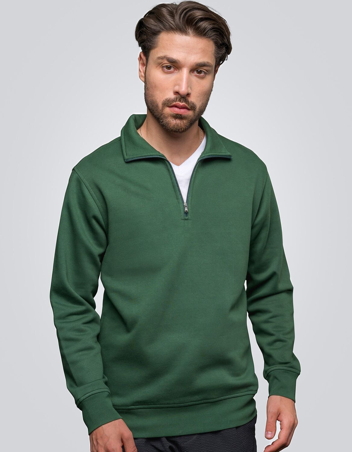 Felpa premium unisex con zip