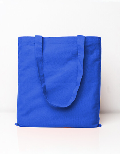Bolsa de algodón de colores con asas largas