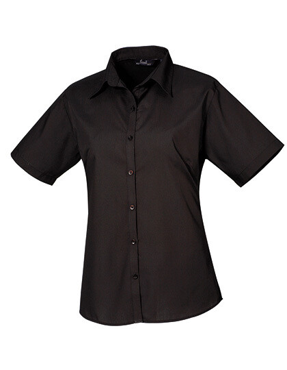 Women's Poplin Short Sleeve Blouse