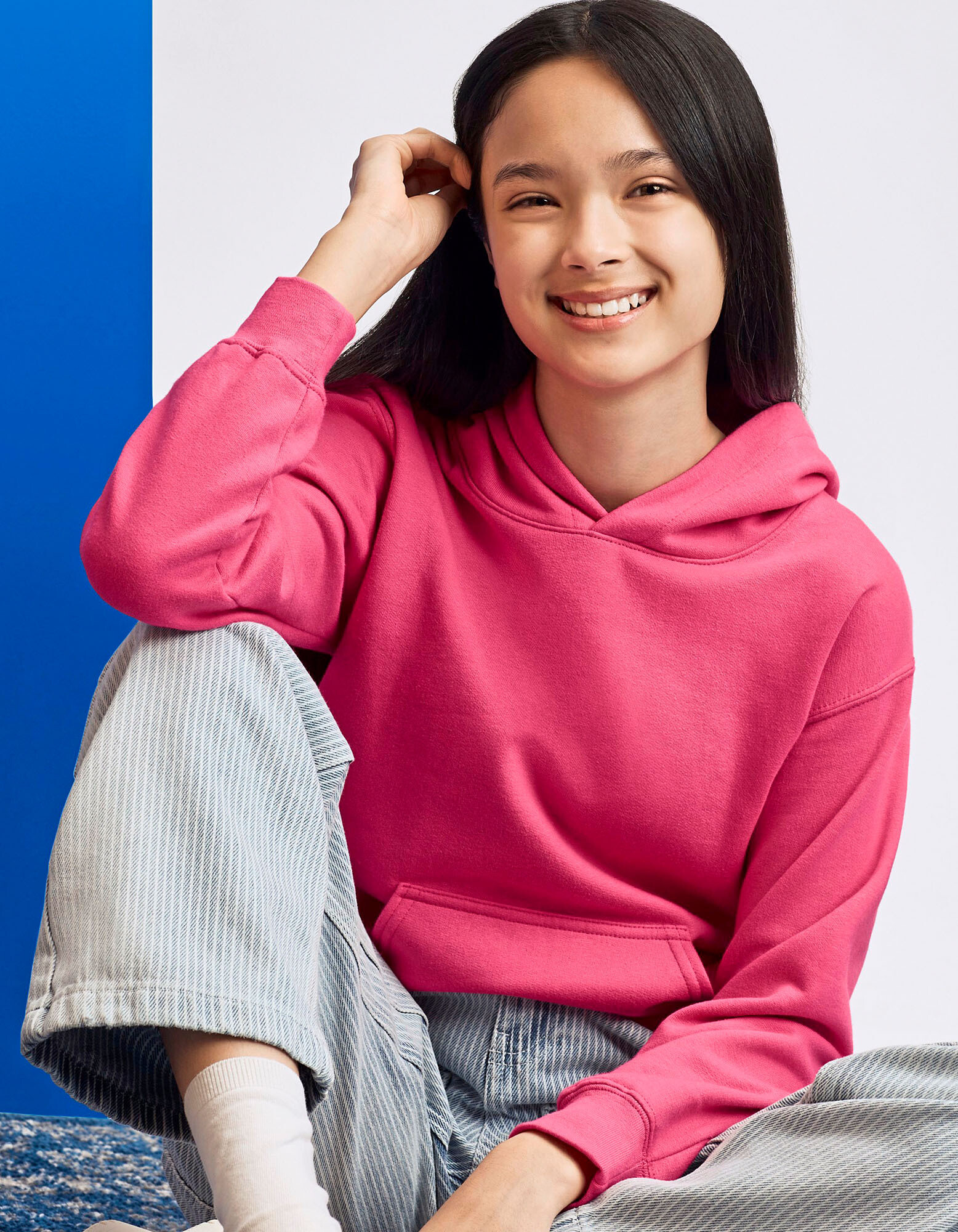 Softstyle® Midweight Fleece Youth Hoodie