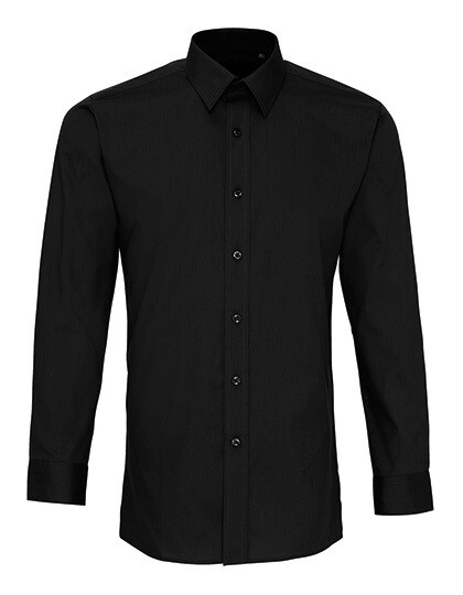 Men´s Long Sleeve Fitted Poplin Shirt