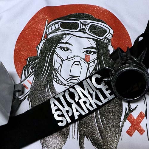 SEF flex film Atomic Sparkle 50 cm x running metre, Red Sparkle