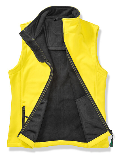 Men's Printable Softshell Vest with Recycled Fleece Lining