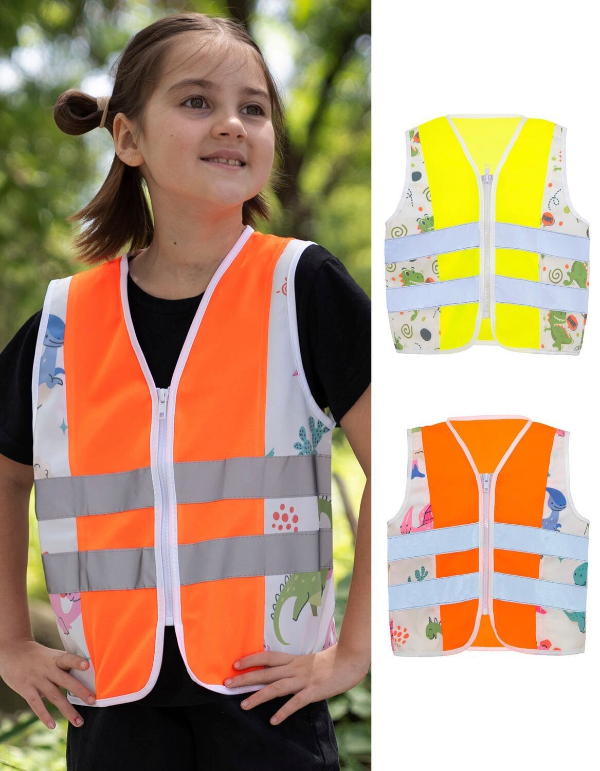 Children's Safety Vest Action Dinosaurs CO² Neutral