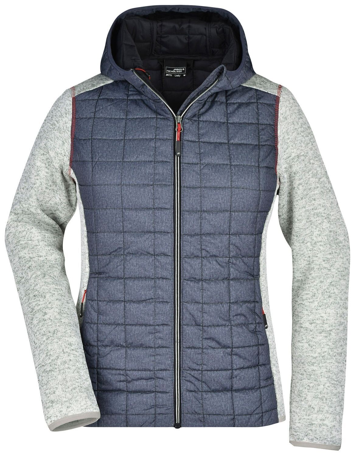 Giacca ibrida da donna in maglia