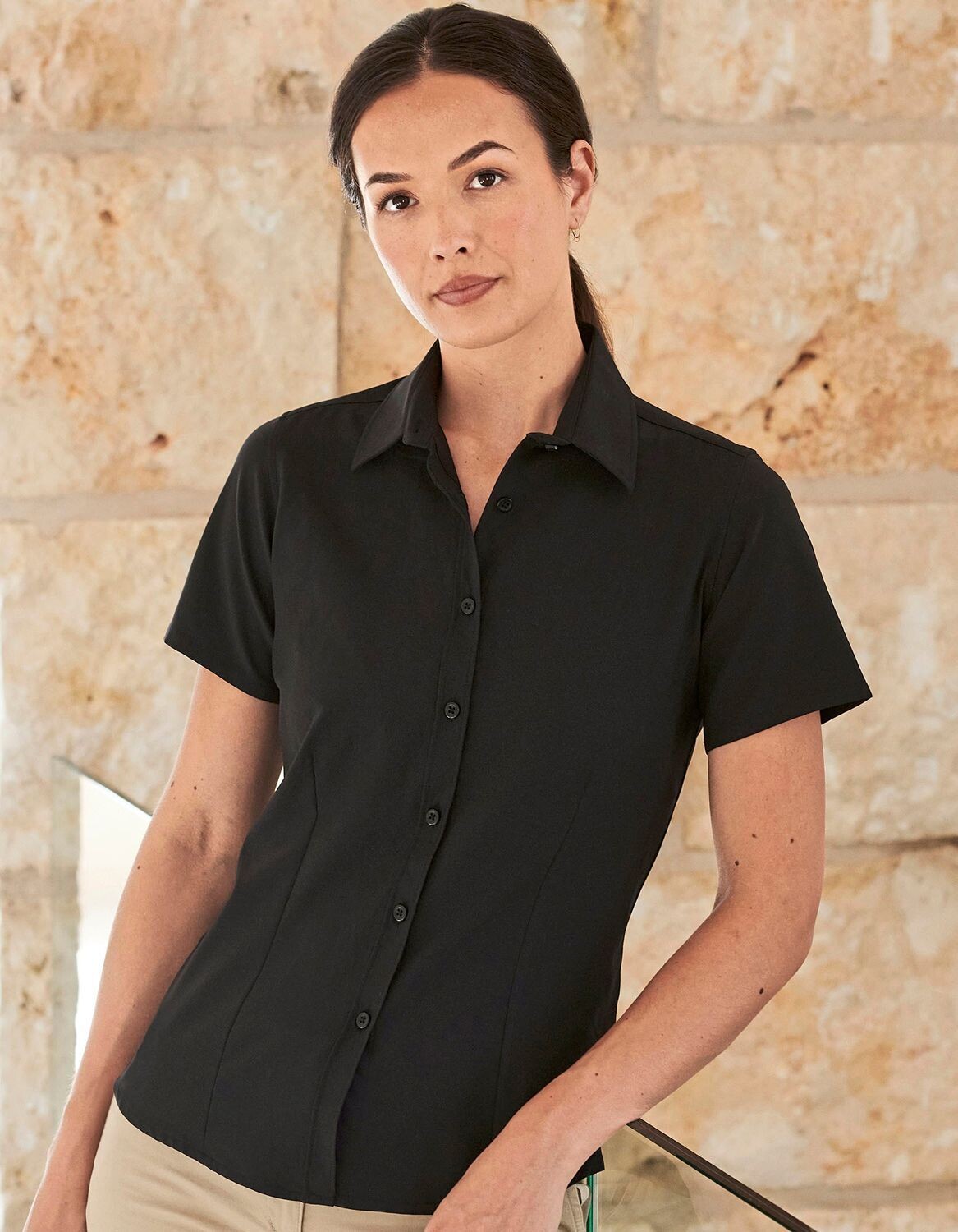 Camicia a manica corta Wicking da donna