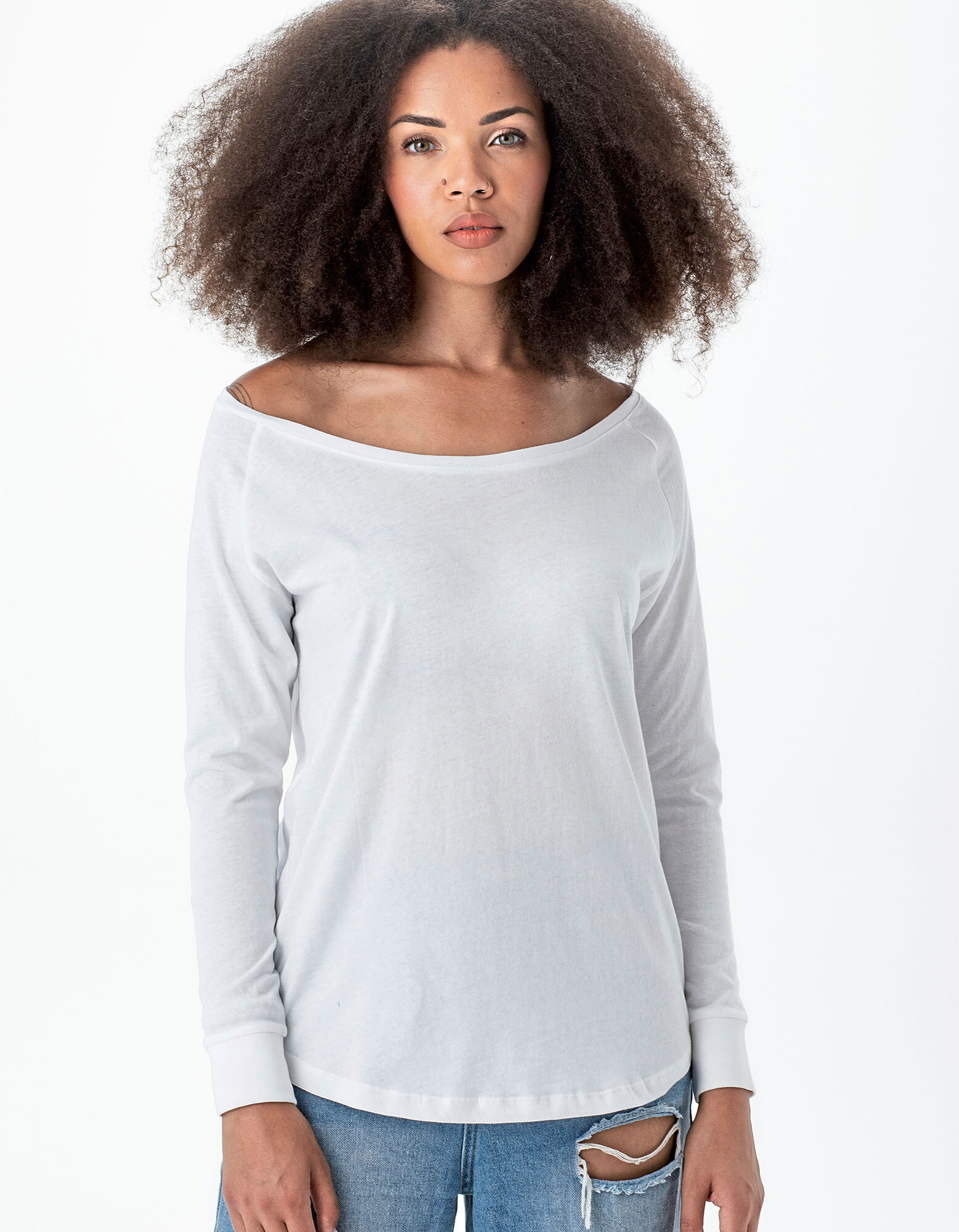 Women's Loose Fit Long Sleeve T
