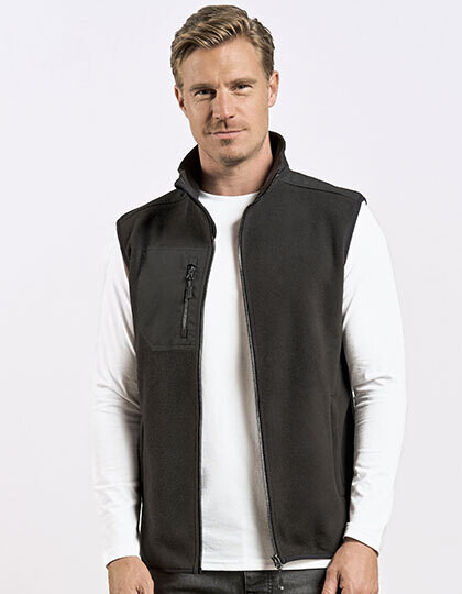 Gilet da uomo in felpa e tela