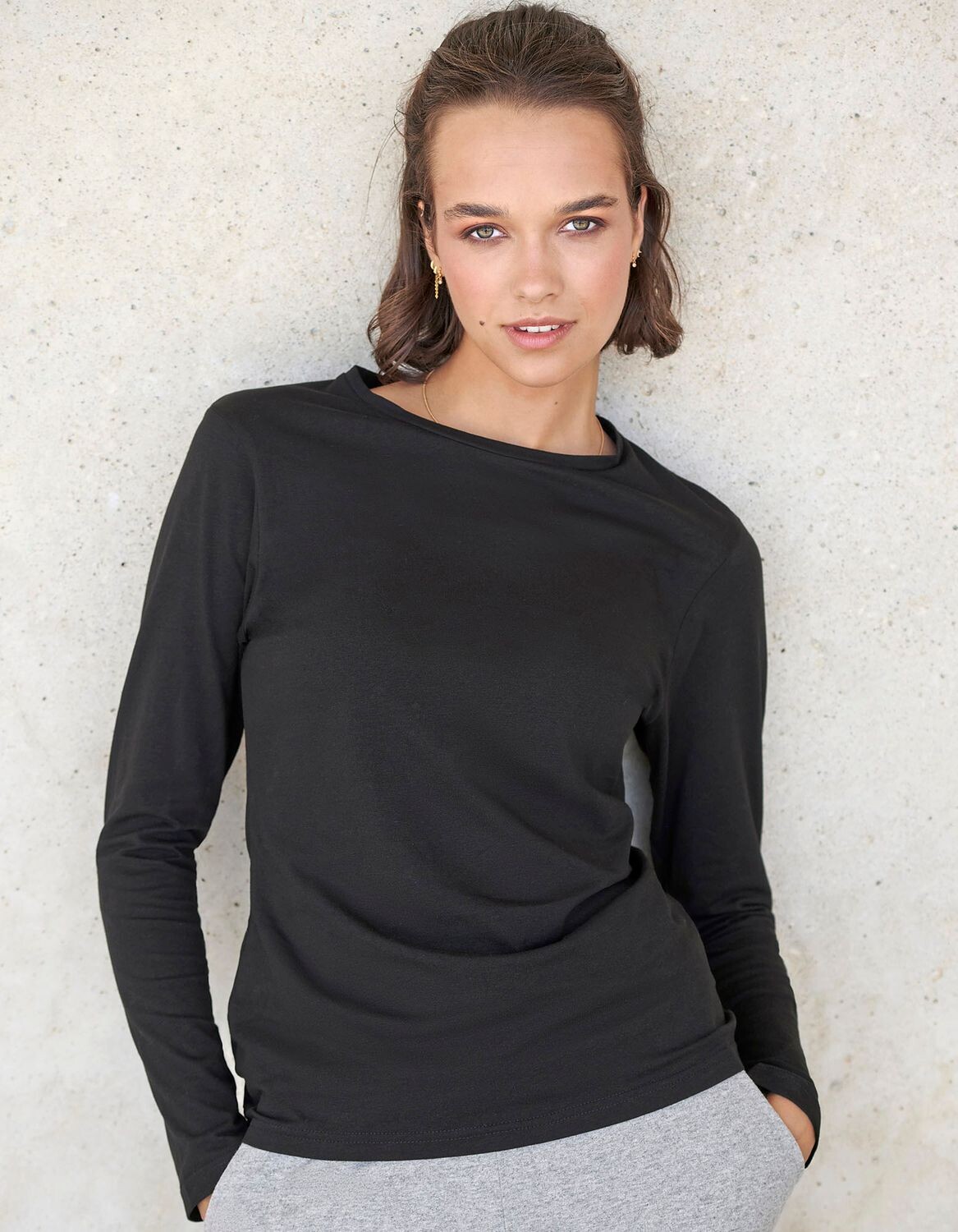 Feel Good Donna - T elasticizzato a maniche lunghe