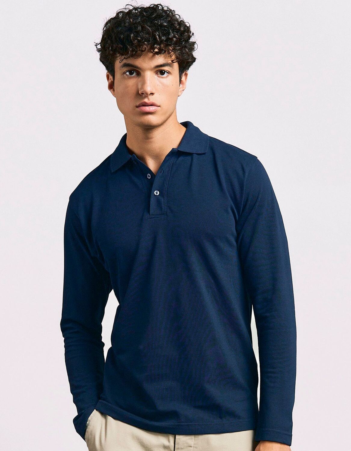 Men´s Heavy Polo Long Sleeve