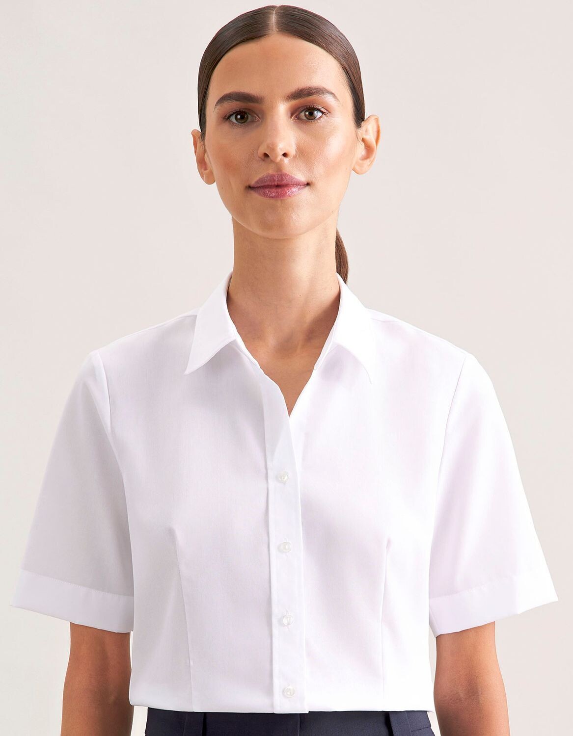 Camicetta donna regular fit a maniche corte