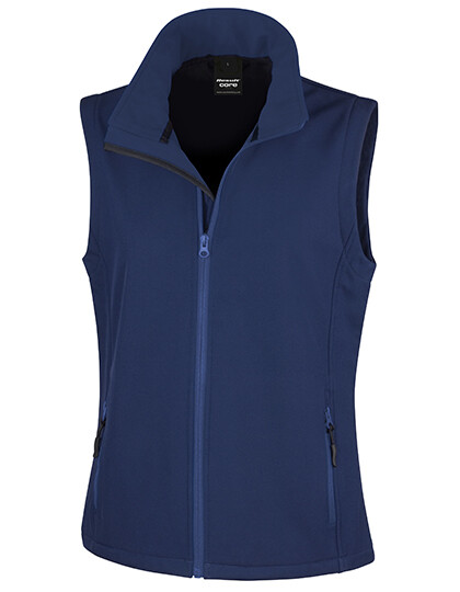 Women’s Printable Softshell Bodywarmer with Recycled Fleece Lining