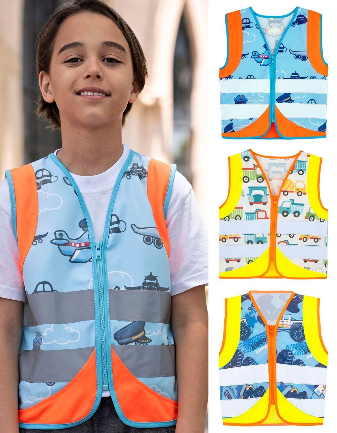 Children's Safety Vest Action Vehicle Fun CO² Neutral