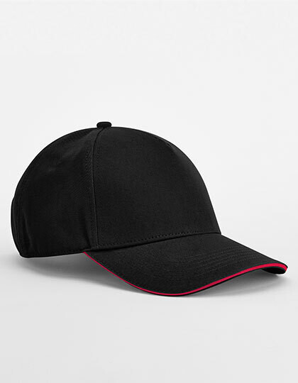Cappello a 5 pannelli in cotone organico EarthAware® Classic - Picco a sandwich
