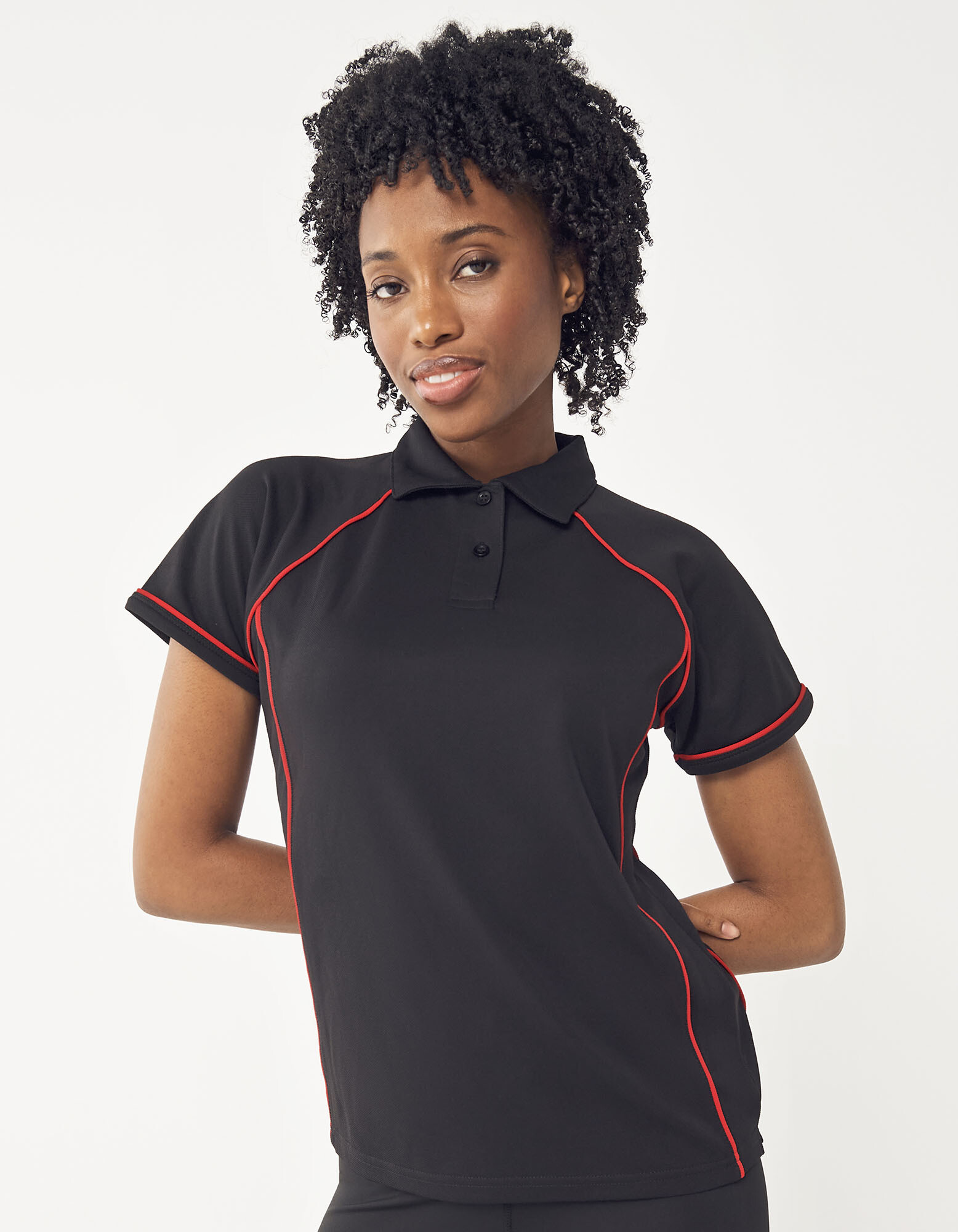 Ladies' Piped Performance Polo