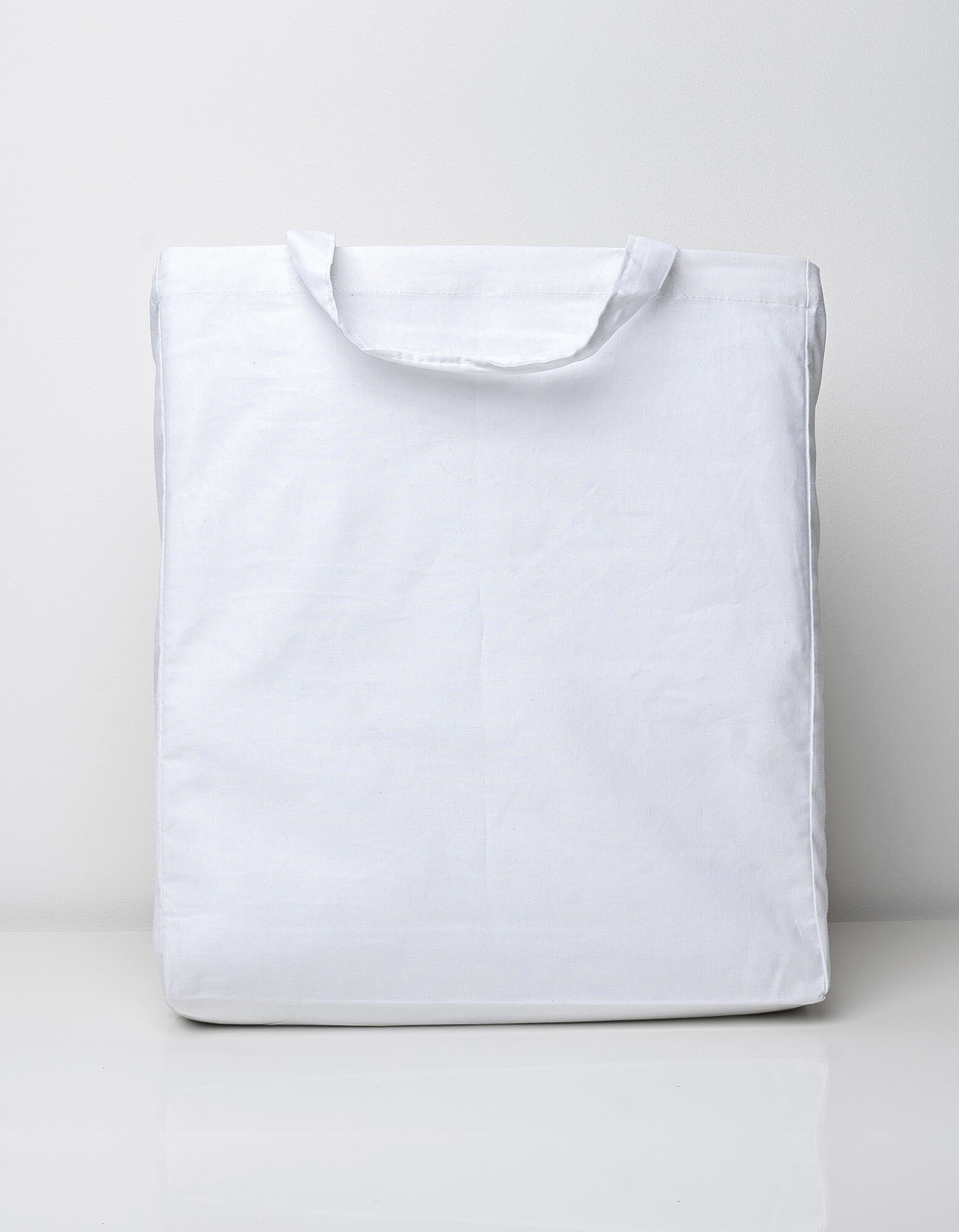 Cotton Bag Side Fold Short Handles