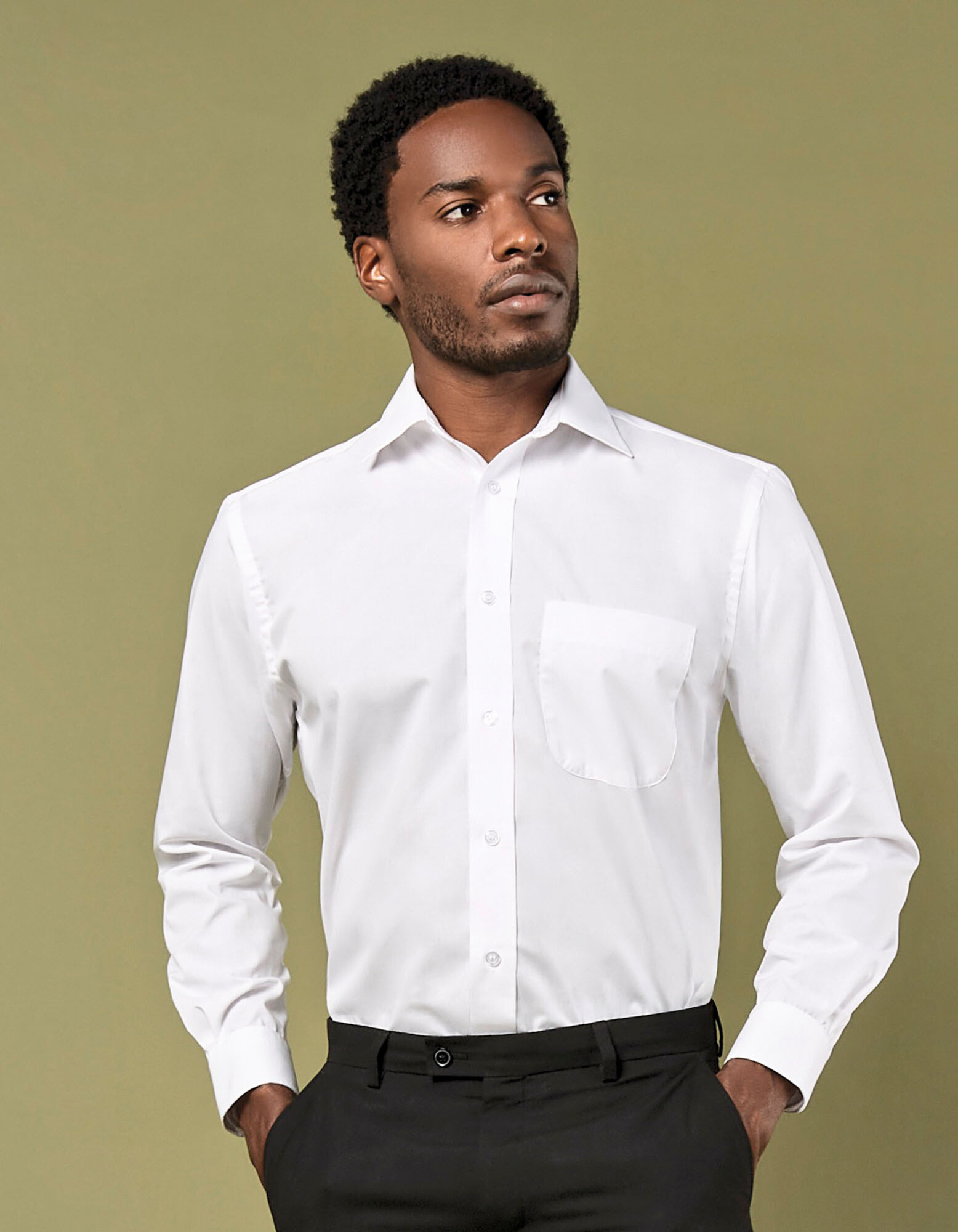 Men's Classic Fit Business Shirt Long Sleeve